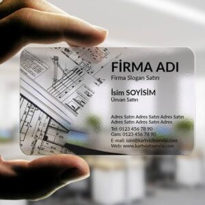 Şeffaf Kartvizit CMYK