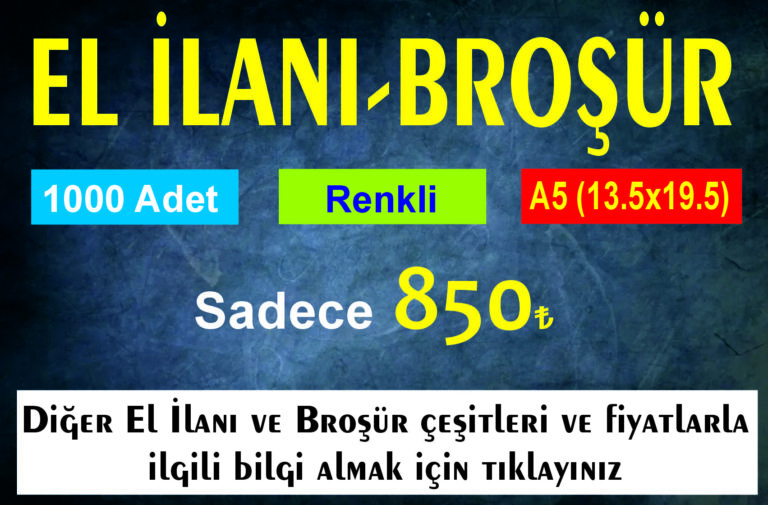 el ilanı broşür