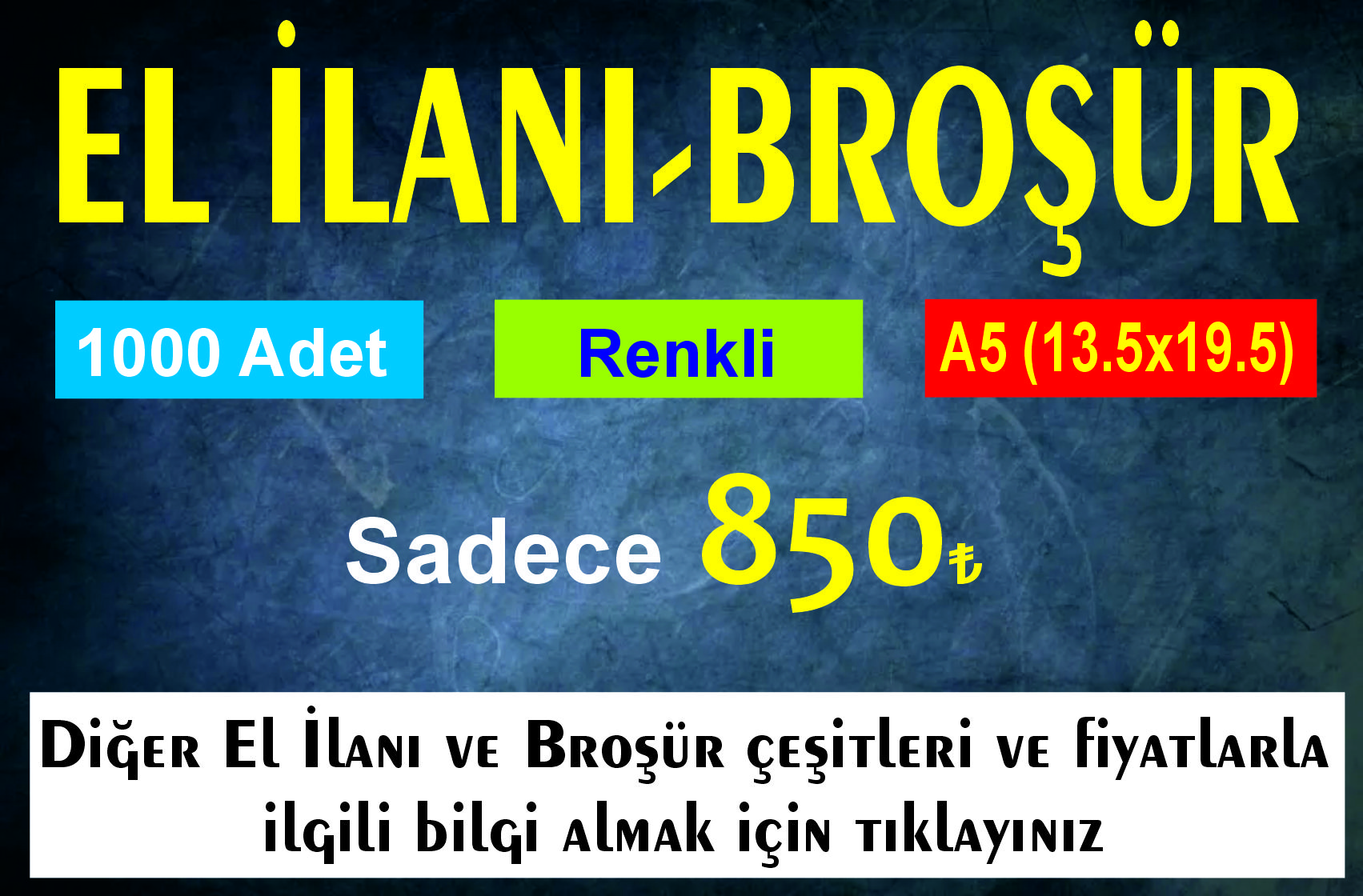 el ilanı broşür